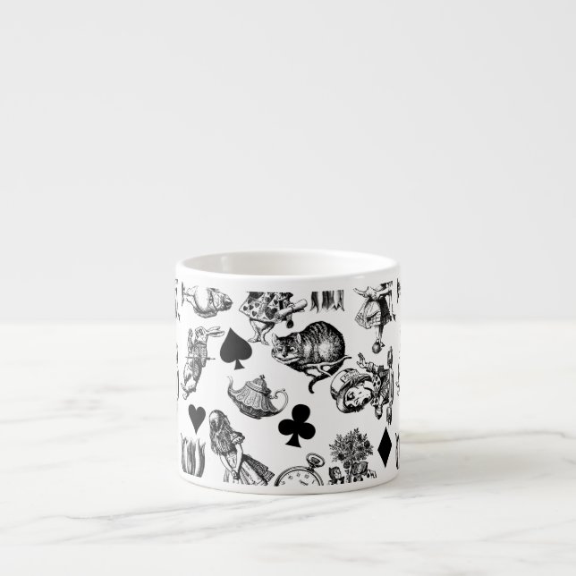 Tasse Expresso Personnages classiques d'Alice aux pays des mervei (Devant)