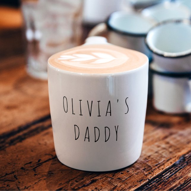 Tasse Expresso Personnalisé L'Amour Que Papa Photo (Créateur téléchargé)