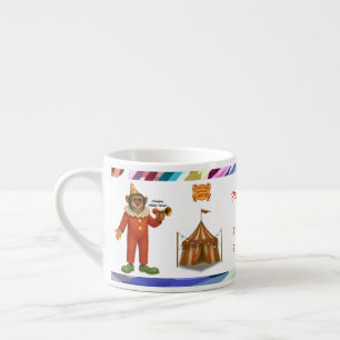 Tasse Expresso Personnaliser : Chester, clown chimpanzé