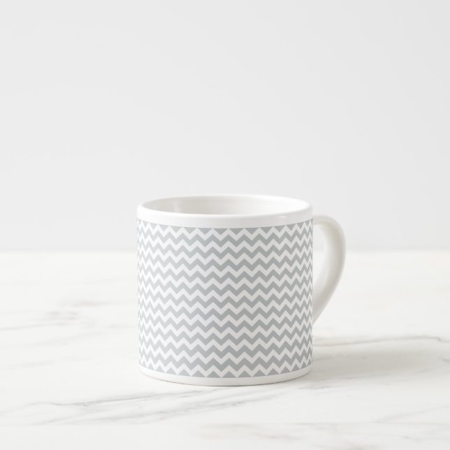 Tasse Expresso Personnaliser de clic il gris de changement à (Devant droit)