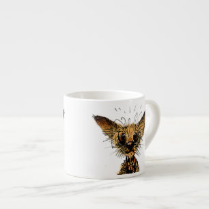 Tasse Expresso Petit chien miniature drôle mignon