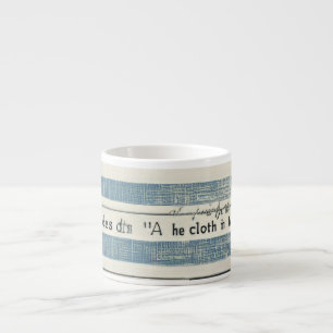 Tasse Expresso Petite Coupe en céramique avec Détails sur l'océan