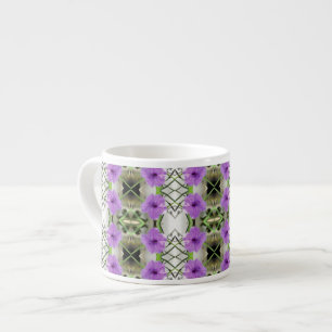 Tasse Expresso Pétunias mexicain et lattico
