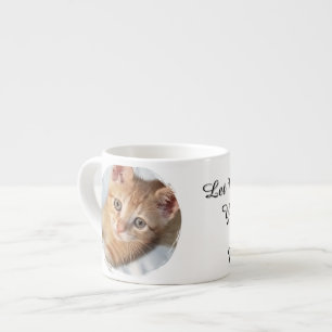 Tasse Expresso Photo de chat, Texte, interchangeable, Drôle, Amat