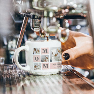 Tasse Expresso Photo de collection moderne Best Mom Ever Pink Cad