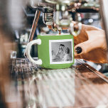 Tasse Expresso Photo Famille Moderne Vert Simple Lovely Cadeau<br><div class="desc">Photo Famille Moderne Vert Simple Lovely Cadeau</div>