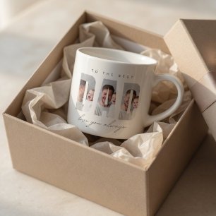 Tasse Expresso Photo personnalisé de Papa   Meilleur Papa du Mond