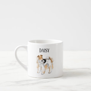 Tasse Expresso Photo personnalisée Fil Fox Terrier
