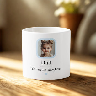 Tasse Expresso Photo personnalisée pour papa   "Vous êtes mon sup