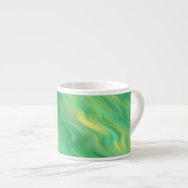 Tasse Expresso Pine vert Vavy Texture (Devant droit)