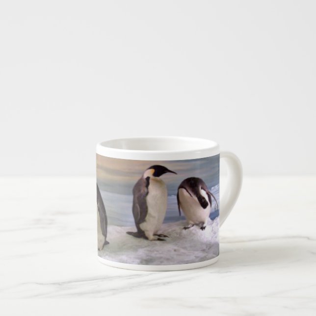 Tasse Expresso Pingouins de roi (Devant droit)