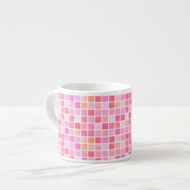 Tasse Expresso Pink Tiles Espresso Cup (Devant gauche)