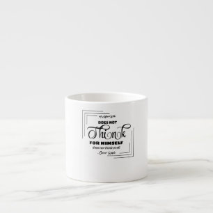 Tasse Expresso Pinte de poète pensive