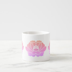 Tasse Expresso pivoine rose pastel