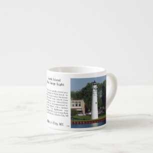 Tasse Expresso Plage arrière de l'île Peach Étang léger espresso