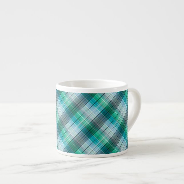Tasse Expresso Plaid (Devant droit)