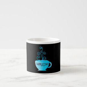 Tasse Expresso Plaisir bleu de cappuccino