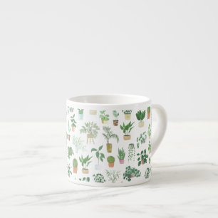 Tasse Expresso Plantita House Plantes et Pots Motif