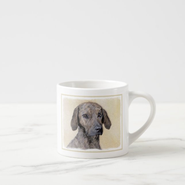 Tasse Expresso Plott Peinture - Cute Original Chien Art (Droite)