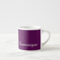Plum Perfection - Nom Personnalisable Espresso Cup