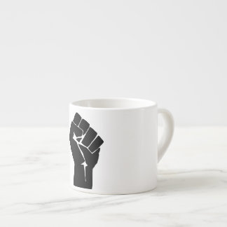 Tasse Expresso Poing noir levé - Manifestation de résistance