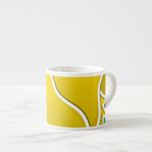 Tasse Expresso Poire jaune funky