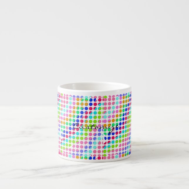 Tasse Expresso pois multicolores Thunder_Cove (Devant)