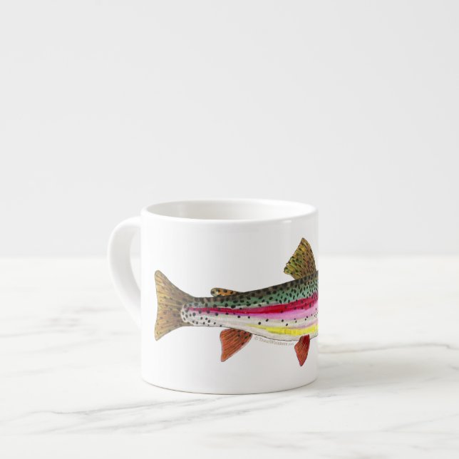 Tasse Expresso Poisson de truite arc-en-ciel (Devant gauche)