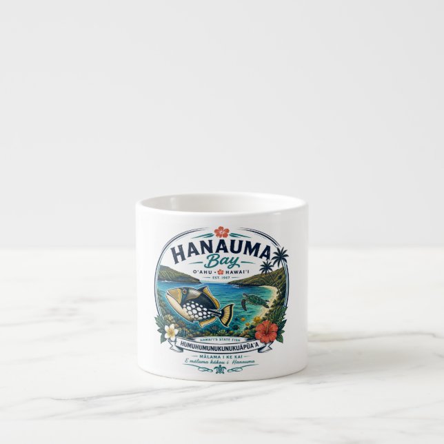 Tasse Expresso Poisson d'État d'Hawaii (Devant)