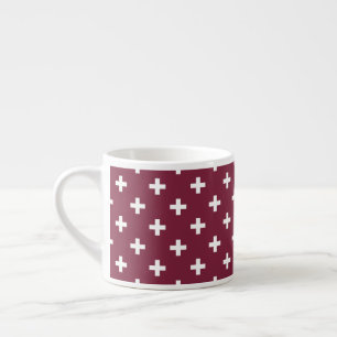 Tasse Expresso Polka blanche croise sur mûrier