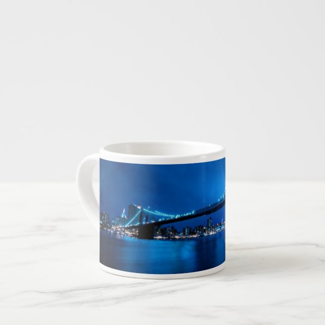 Tasse Expresso Pont de Brooklyn, New York (Devant gauche)