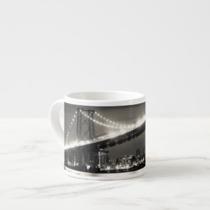 Tasse Expresso Pont de Williamsburg à New York City la nuit