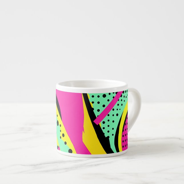 Tasse Expresso Pop Art Vibrant (Devant droit)
