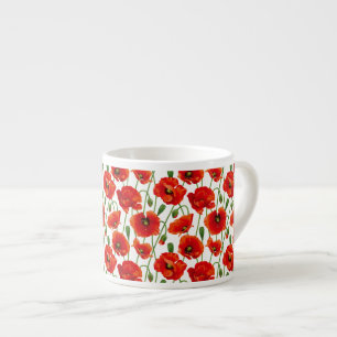 Tasse Expresso Poppies d'Espresso Mug-Red