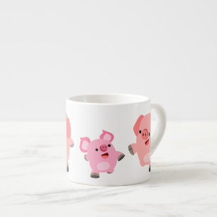 Tasse Expresso Porcs de dessin mignons