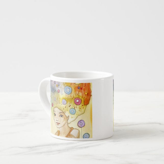 Tasse Expresso Portrait abstrait (Devant gauche)