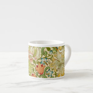 Tasse Expresso Pre-Raphaelite d'or de cru de lis de William