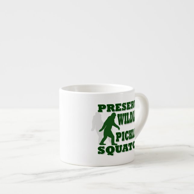 Tasse Expresso Préserver le pickat sauvage un squatch (Devant droit)