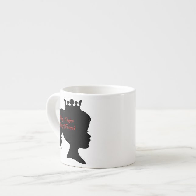 Tasse Expresso Princesse Big Soeur Meilleur Ami (Devant gauche)
