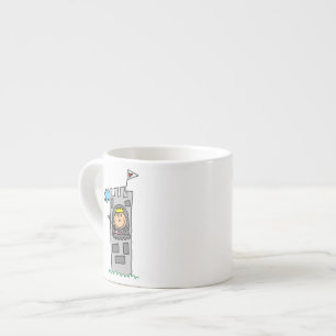 Tasse Expresso Princesse dans la tour du château