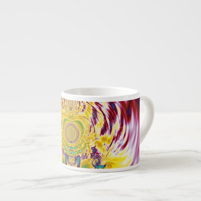 Tasse Expresso Printemps rouge (Devant droit)