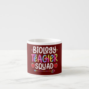 Tasse Expresso Prof de biologie Squad Premier Jour d'École Tie Dy