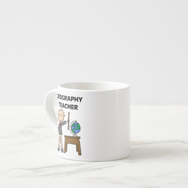 Tasse Expresso Professeur de géographie (Devant gauche)
