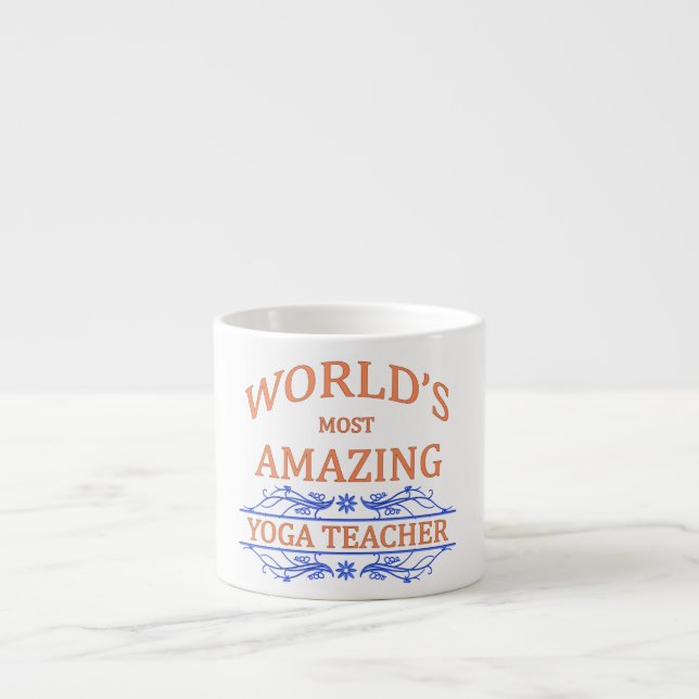 Tasse Expresso Professeur de yoga (Devant)