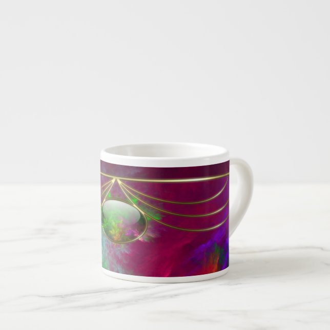 Tasse Expresso Profondeurs de corail Boue spécialisée (Devant droit)