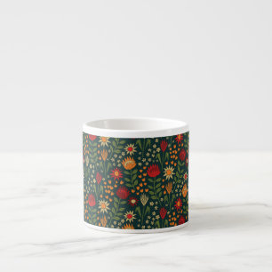 Tasse Expresso Protea Floral Block Imprimer Millefleur darnes