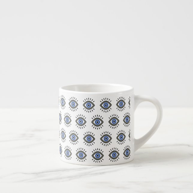 Tasse Expresso Protection des yeux mal, oeil bleu grec, troisième (Droite)