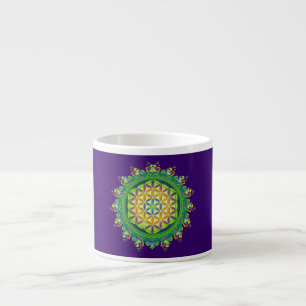 Tasse Expresso Puissance de la vie des fleurs / Blume des Lebens