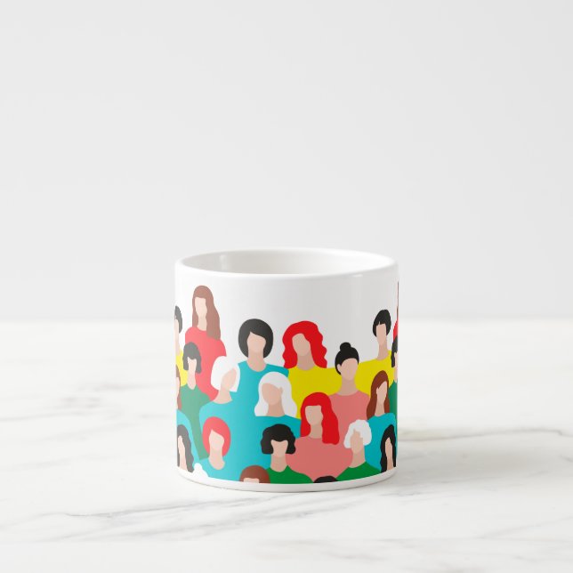 Tasse Expresso Puissance des filles (Devant)