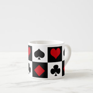 Tasse Expresso Quatre combinaisons de cartes